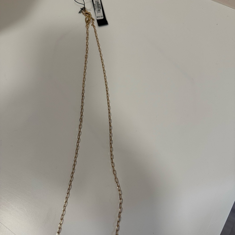 Aqua Gold Chain Necklace
